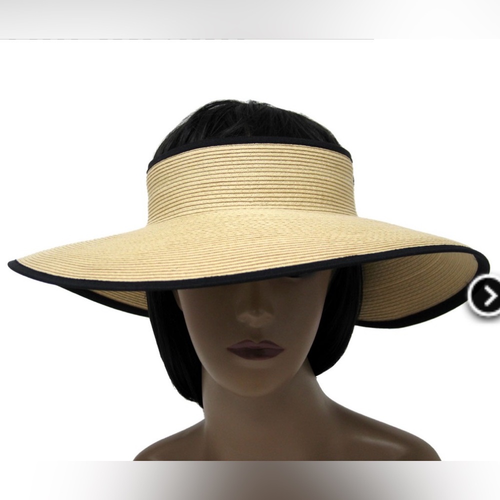 HBY Miami Packable Straw Sun Visor